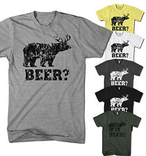 T-shirt homme cerf et ours est bière fun party club neuf S-5XL BE1217