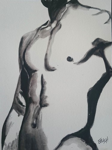 Torso masculin peinture - torso,,
