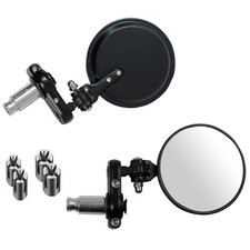 Miroir Retroviseurs Couple Moto Scooter Custom A-Pro Adaptateur Noir