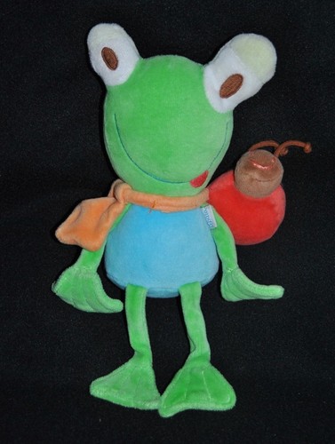 Doudou grenouille verte - grenouille,