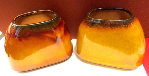 Beautiful ceramic brown vases - ceramic,