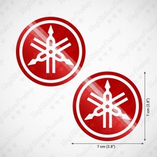 Kit 2 stickers YAMAHA 7 cm