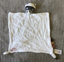 Doudou Raton laveur blanc noir