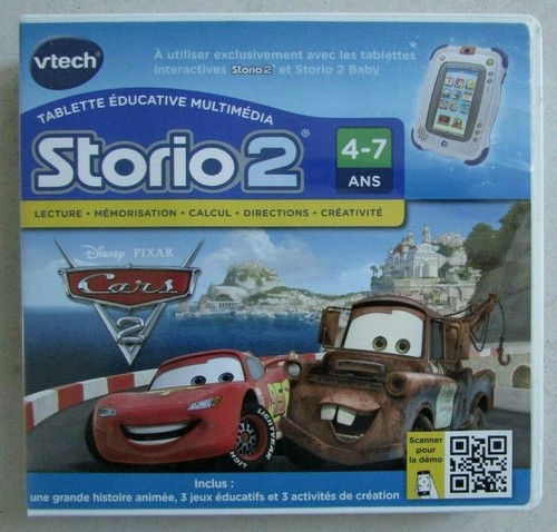 Jeu vtech storio cars 2 - storio,