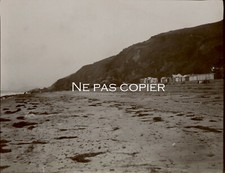 ETABLES-SUR-MER 1910 the beach bathing cabins Côtes-d'Armor Brittany