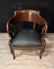 Fauteuil Empire en acajou
