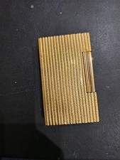 S.T. Dupont Ligne 1 – Plaqué Or 20 microns – Vintage 1970/80 – Motif Chevron – M