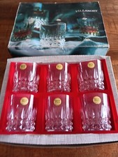 6 verres a whisky  en cristal