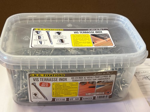 Vis terrasse inox 60 mm - vis, *
