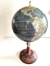 Mappemonde avec carte écrite