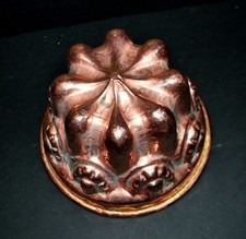 Moule ancien Pâtisserie Glace Kouglof en cuivre ART POPULAIRE Dinanderie Alsace