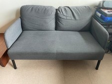 Canapé 2 places Gris 130 cm