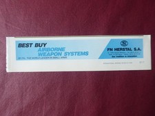1990 PUB FN HERSTAL SA SMALL ARMS AIRBORNE WEAPON SYSTEMS ORIGINAL AD
