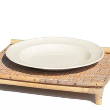 Villeroy & Boch Large Antique 32.5cm Earthenware Round Dish Ivory