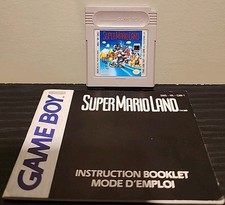 Super Mario Land Nintendo GameBoy 1989 Authentic Tested Working Manual