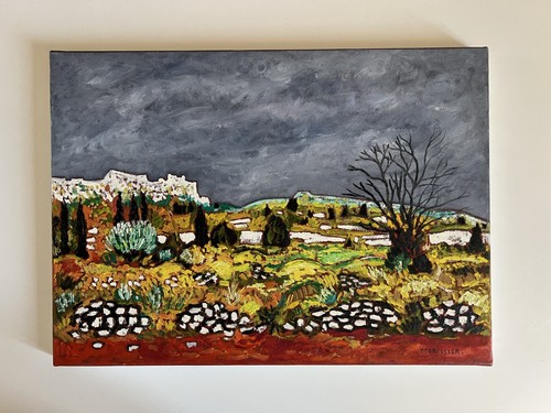 Huile sur toile - huile,