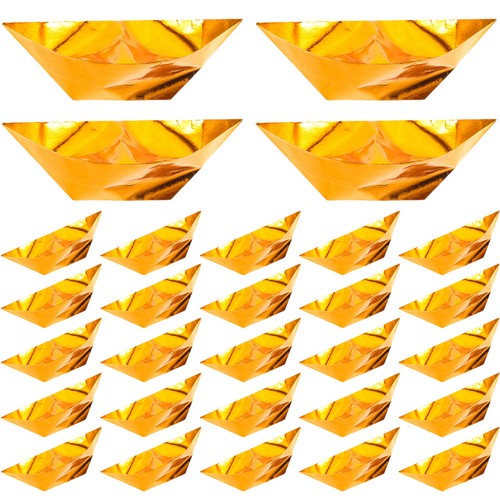 100pcs handmade golden paper - golden,
