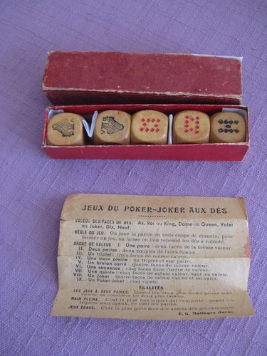 Jeu dés anciens poker - de, anciens"
