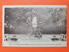 PARIS JARDIN du LUXEMBOURG Monument to Eugene Delacroix Sculpture by Jules Dalou