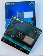 SONY - Lot 2 Minidisc Vierges Sony Color 80 - Neuf- New ( Factory Sealed )/ RARE