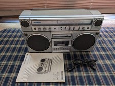 National RX-5150 AMBIENCE Boombox AM/FM Radio Cassette Vintage Showa Retro Japan
