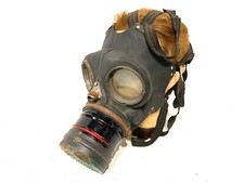 Antique British English WW2 Gas Mask Markings Present