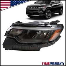 For 2022-2024 Jeep Compass Driver Side LED Reflector Headlight w/o LED DRL LH