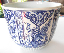 1893-1900's Sphinx Mark Petrus Regout Maastricht Delfts M18 Flower Pot Planter