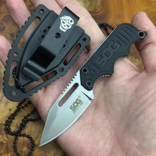 SOG Edc Fixed Blade Chain Knives, UK Stock, Instinct Mini, 1.9"", Safe