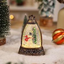 Bougie lumineuse à thé LED de Noël avec motifs Père Noël bonhomme de neige