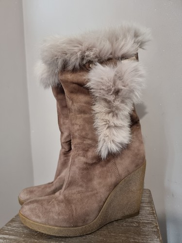 Vic bottes daim taupe - bottes,