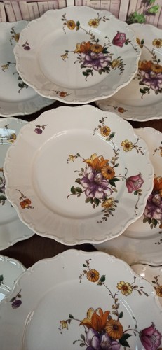 Assiettes plates porcelaine - 9,