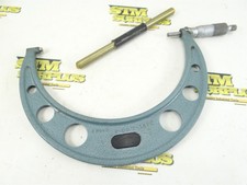 MITUTOYO 7"-8" OUTSIDE MICROMETER CARBIDE FACED 103-222 .0001" GRADS + STANDARD