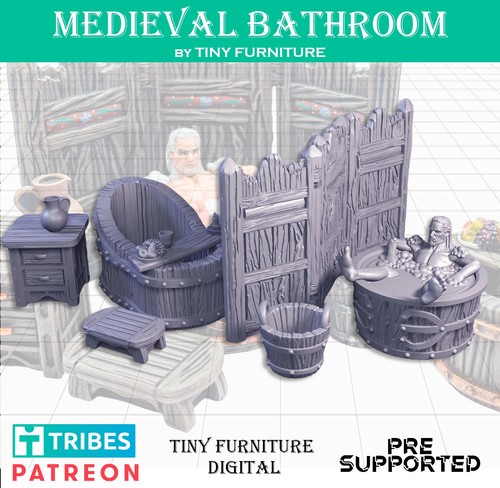 Salle bain médiévale - de,