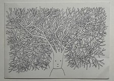 FOLON - invitation cardboard - 1966