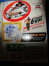 7 AUTOCOLLANTS MOTO SIDE CAR