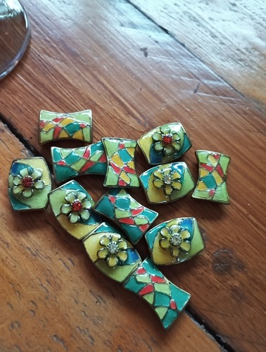 Emaux superbe rare boutons - boutons,