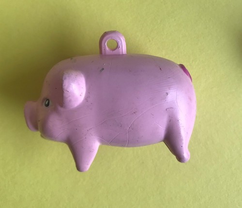 Figurine ancienne pvc cochon - figurine,