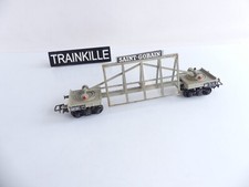 VB MODEL HO FLAT CAR WITH METAL BOGIES WINDOW TRANSPORT SAINT GOBAIN
