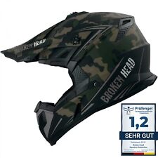 Broken Head Casque Cross Escadron Rebelution Camouflage-Sand-Titan