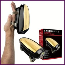 Men's Barberology Massager Professional Cordless Metal Handheld Heat Massager