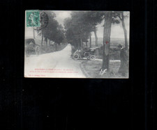 cpa auto voiture course bonnieres sur seine cote fatale accident gresse 110 cv