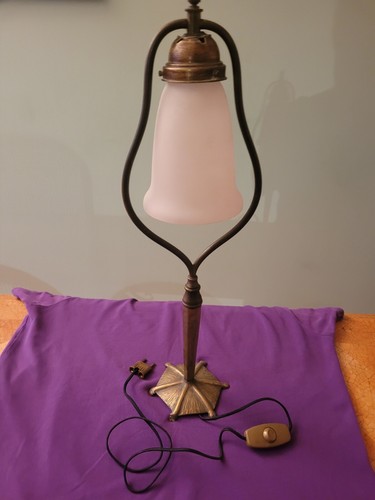 Grande lampe art déco - lampe, bronze