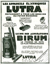 Vintage Birum Lutra Paris 1929 Magazine Issue Vacuum Cleaner Advertising