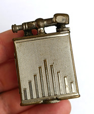 briquet a essence ancien Parker Art Déco chromé rare vintage petrol lighter Engl