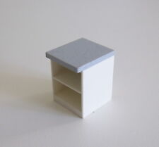 Playmobil (R218) MODERN HOUSE - Small Kitchen Furniture Shelves White Grey 4283