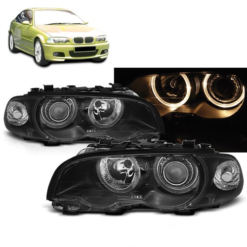 Phare angel eyes noir pour - eyes, bmw
