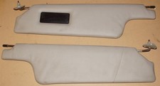 Range Rover Classic 88-94 Sun Visors LH RH Right Left Pair Mist Grey Mirror