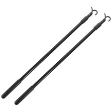  2 Pcs Barre De Rideau Extensible Tringles À Rideaux Porte Robuste