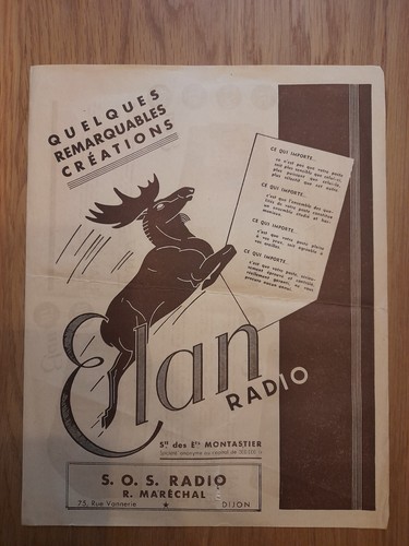 Old elan radio - radio, tsf
